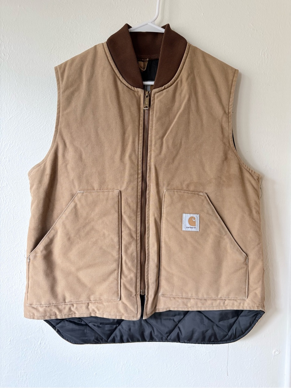 Vintage Carhartt V01 Duck Insulated Vest Small
